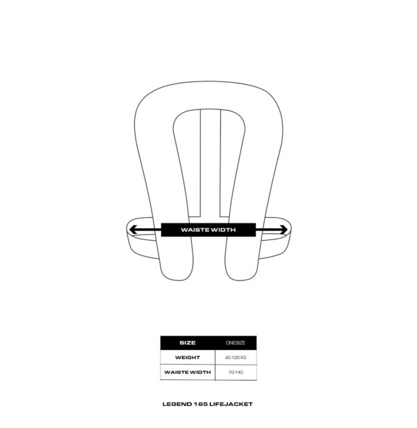 Baltic_legend 165 lifejacket_sizeguide Baltic_legend 165 lifejacket_sizeguide