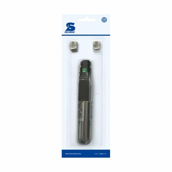 Blisterpack mit patrone und 2 pillen fur secumatic 4001