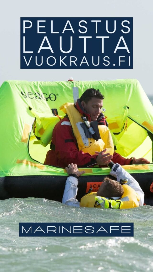 Nyt myös huviveneilijät voivat vuokrata pelastuslautan, vaikka vain viikoksi.