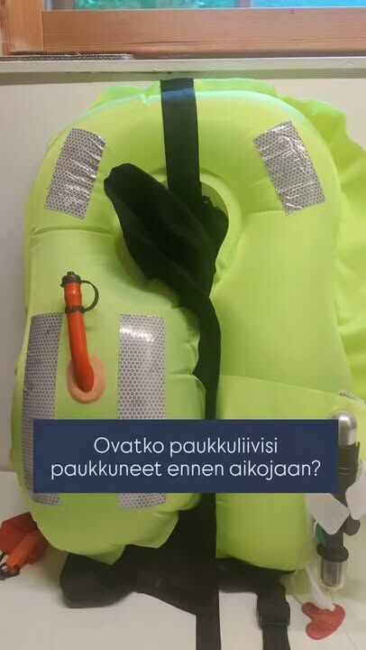 Paukkuliivit eivät ole kertakäyttöiset, tuo ne meille huoltoon @marinesafe.fi